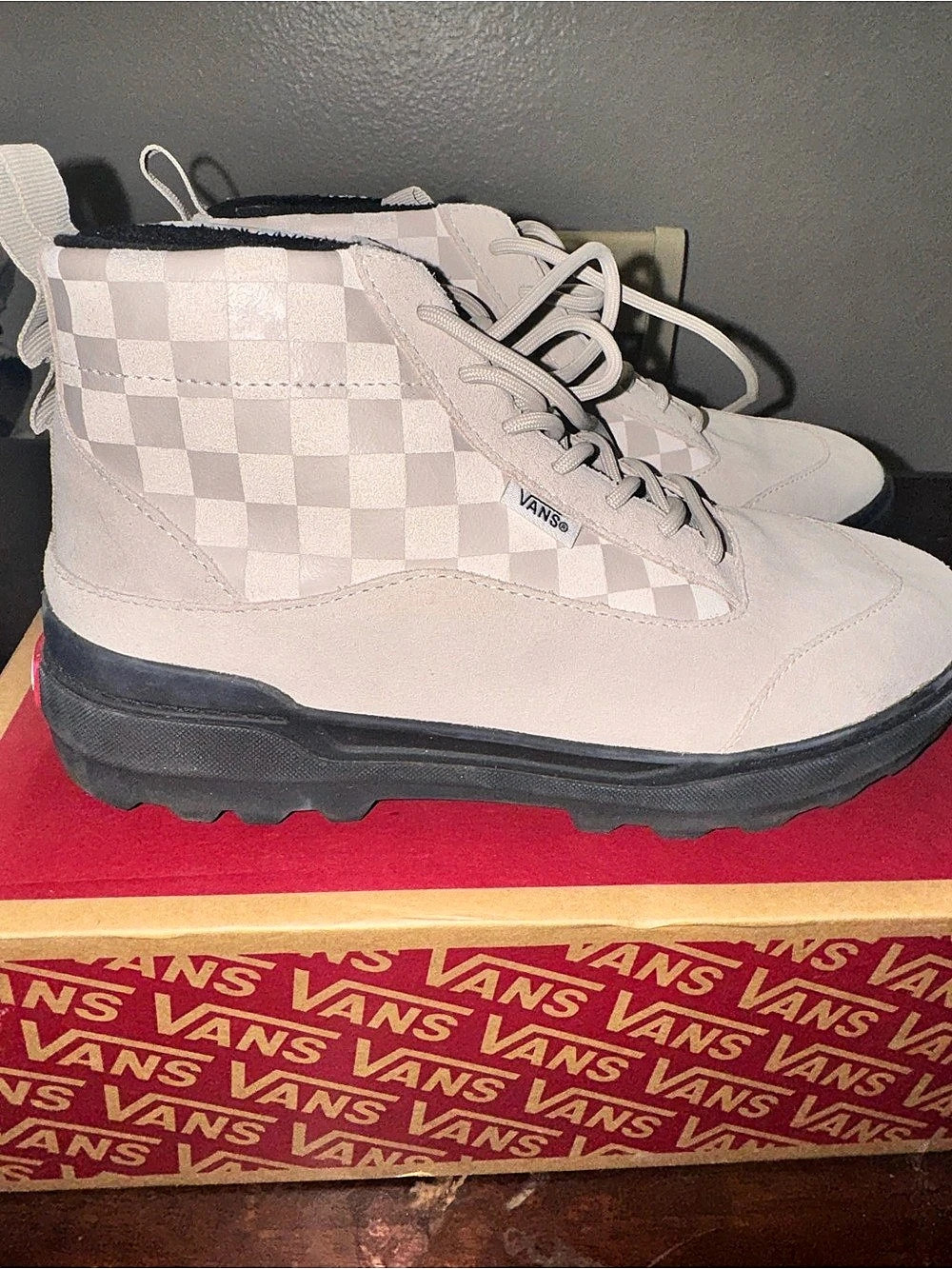 Vans Colfax Boot MTE-1 Checkerboard Black/Cream – Women’s 8 / Men’s 6.5